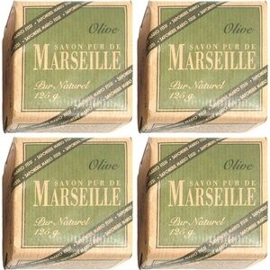 Savon Pur De Marseille Olive Soap 106g Mario Fissi Face Body Hair x 4 Bars!